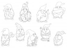 Stickserie - Sewing Gnomes